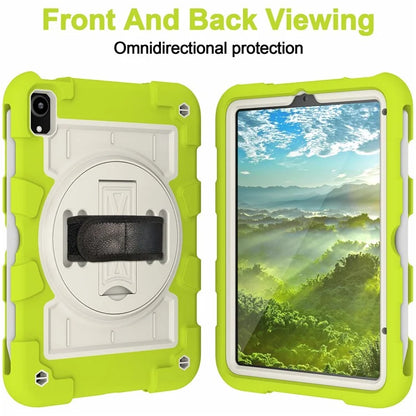 For iPad mini (2021) Tablet Case Hand Strap Kickstand Cover with Shoulder Strap