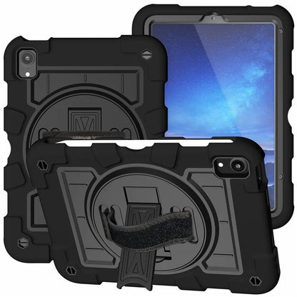 For iPad mini (2021) Tablet Case Hand Strap Kickstand Cover with Shoulder Strap