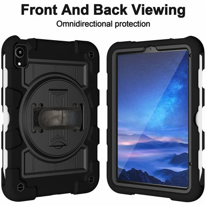 For iPad mini (2021) Tablet Case Hand Strap Kickstand Cover with Shoulder Strap
