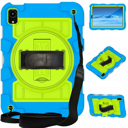 For iPad mini (2021) Tablet Case Hand Strap Kickstand Cover with Shoulder Strap
