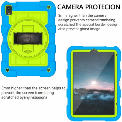 For iPad mini (2021) Tablet Case Hand Strap Kickstand Cover with Shoulder Strap