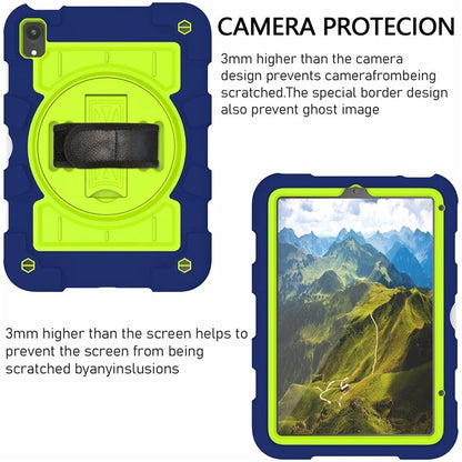 For iPad mini (2021) Tablet Case Hand Strap Kickstand Cover with Shoulder Strap