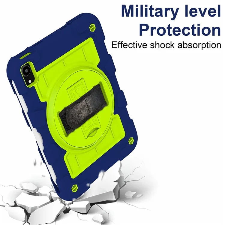 For iPad mini (2021) Tablet Case Hand Strap Kickstand Cover with Shoulder Strap