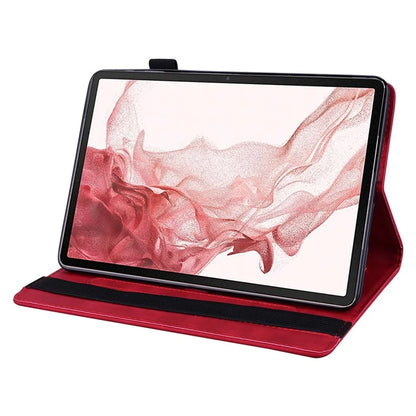 For Samsung Galaxy Tab S9 FE+ Tablet Case Card Slots Leather Cover Flower Pattern