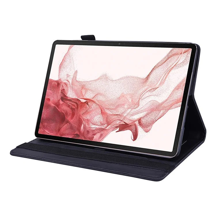 For Samsung Galaxy Tab S9 FE+ Tablet Case Card Slots Leather Cover Flower Pattern
