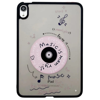 For iPad mini (2021) Case Skin-touch Pattern Printing PC+TPU Tablet Shockproof Cover