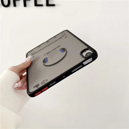 For iPad mini (2021) Case Skin-touch Pattern Printing PC+TPU Tablet Shockproof Cover
