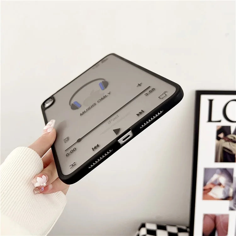For iPad mini (2021) Case Skin-touch Pattern Printing PC+TPU Tablet Shockproof Cover