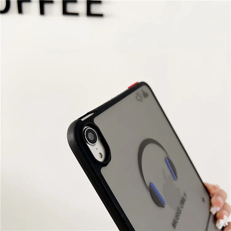 For iPad mini (2021) Case Skin-touch Pattern Printing PC+TPU Tablet Shockproof Cover