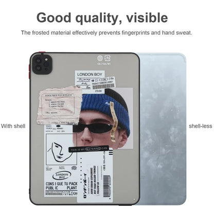 For iPad Pro 11 (2022) / (2021) / (2020) Case Pattern Printing PC+TPU Anti-scratch Tablet Cover
