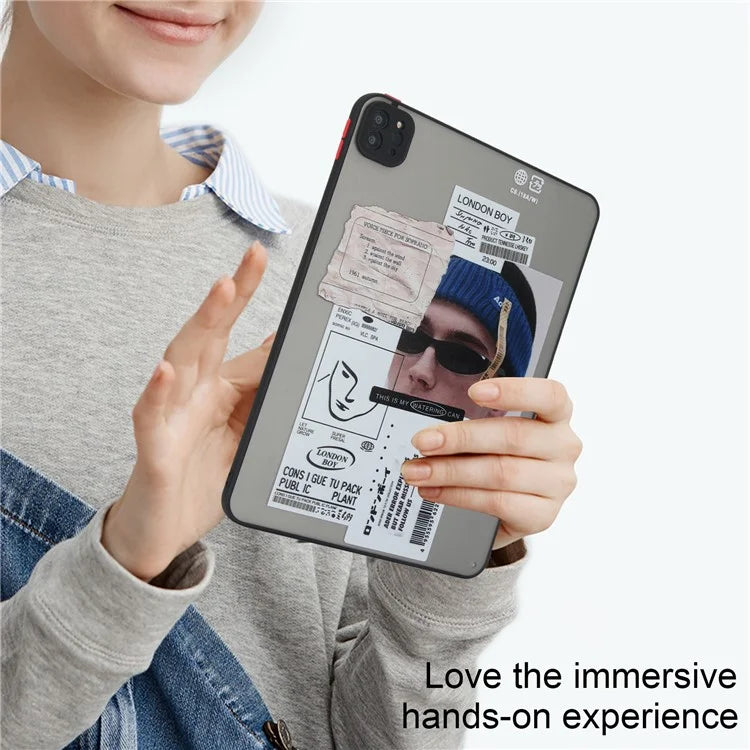 For iPad Pro 11 (2022) / (2021) / (2020) Case Pattern Printing PC+TPU Anti-scratch Tablet Cover