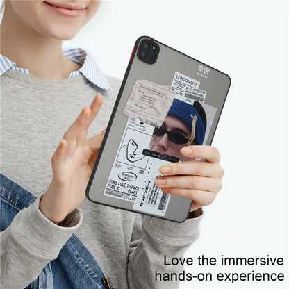 For iPad Pro 11 (2022) / (2021) / (2020) Case Pattern Printing PC+TPU Anti-scratch Tablet Cover