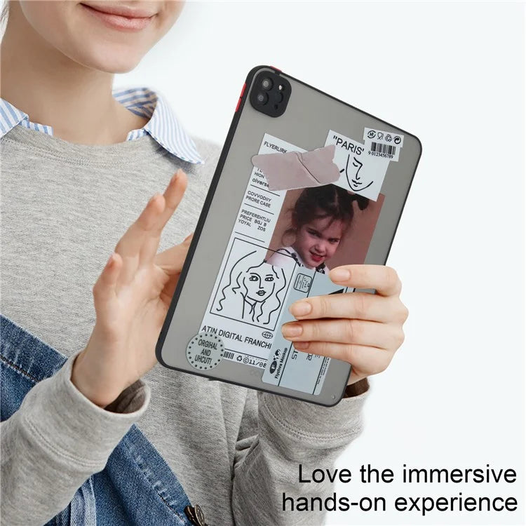 For iPad Pro 11 (2022) / (2021) / (2020) Case Pattern Printing PC+TPU Anti-scratch Tablet Cover