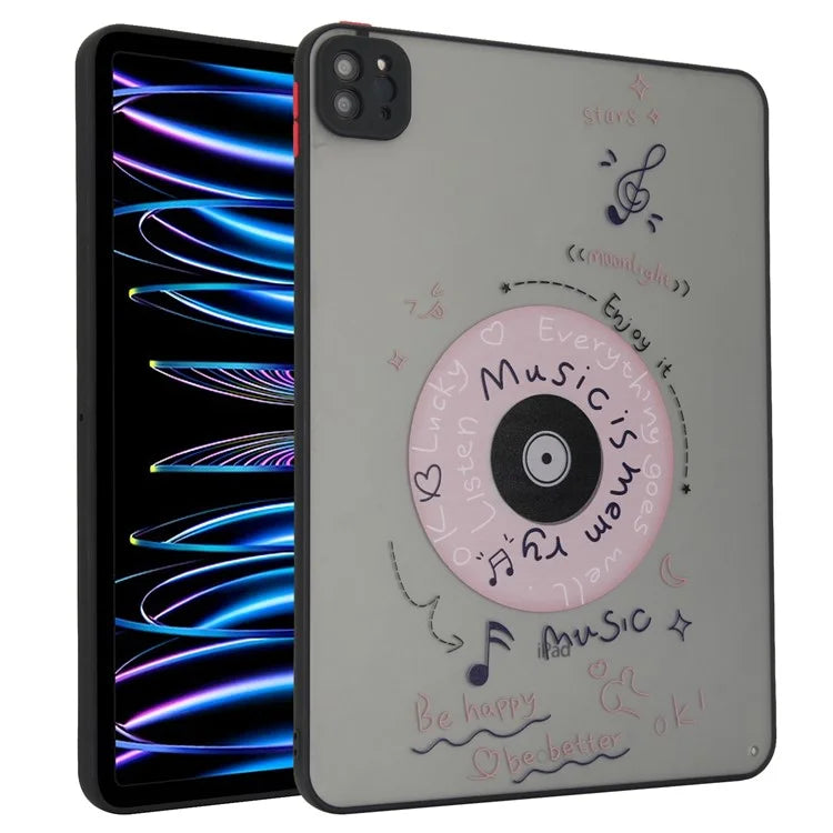 For iPad Pro 11 (2022) / (2021) / (2020) Case Pattern Printing PC+TPU Anti-scratch Tablet Cover