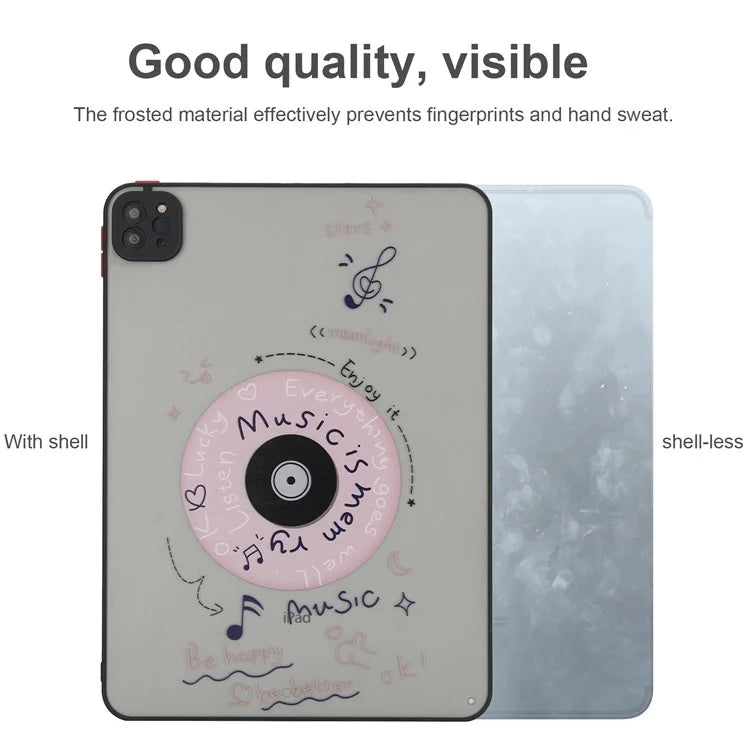 For iPad Pro 11 (2022) / (2021) / (2020) Case Pattern Printing PC+TPU Anti-scratch Tablet Cover