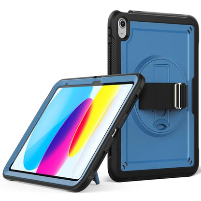 Tablet Case for iPad 10.9 (2022) (A2696) Hand Strap Kickstand PC+TPU Cover Drop-proof