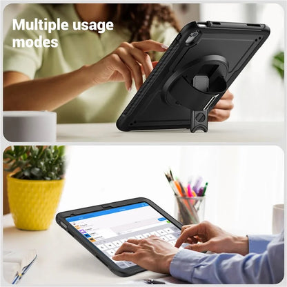 Tablet Case for iPad 10.9 (2022) (A2696) Hand Strap Kickstand PC+TPU Cover Drop-proof