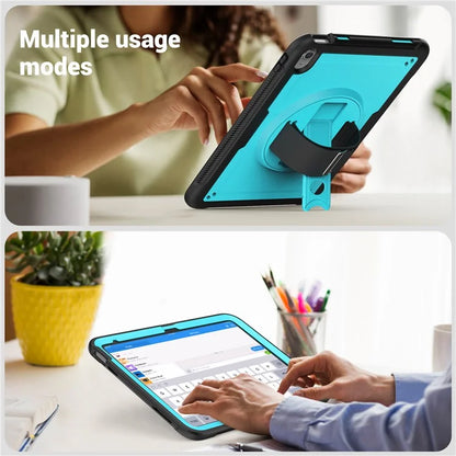 Tablet Case for iPad 10.9 (2022) (A2696) Hand Strap Kickstand PC+TPU Cover Drop-proof