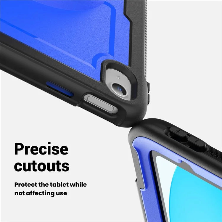 Tablet Case for iPad 10.9 (2022) (A2696) Hand Strap Kickstand PC+TPU Cover Drop-proof