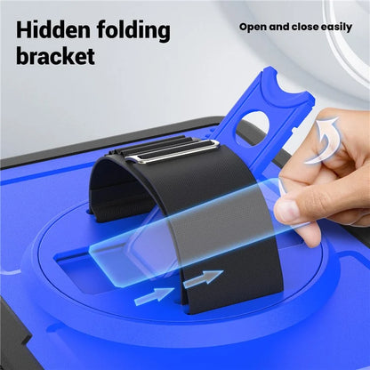 Tablet Case for iPad 10.9 (2022) (A2696) Hand Strap Kickstand PC+TPU Cover Drop-proof
