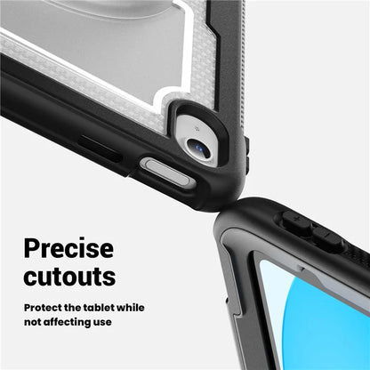 Tablet Case for iPad 10.9 (2022) (A2696) Hand Strap Kickstand PC+TPU Cover Drop-proof