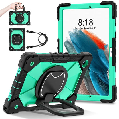 C3 for Samsung Galaxy Tab A8 10.5 (2021) / (2022) Tablet Case Silicone+PC Cover with Shoulder Strap