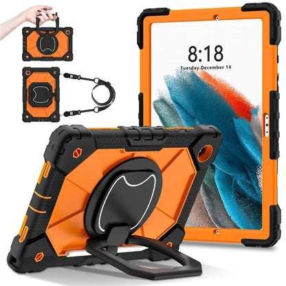C3 for Samsung Galaxy Tab A8 10.5 (2021) / (2022) Tablet Case Silicone+PC Cover with Shoulder Strap
