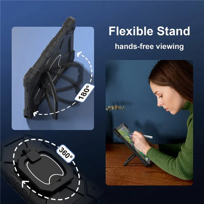 C3 for Samsung Galaxy Tab A8 10.5 (2021) / (2022) Tablet Case Silicone+PC Cover with Shoulder Strap