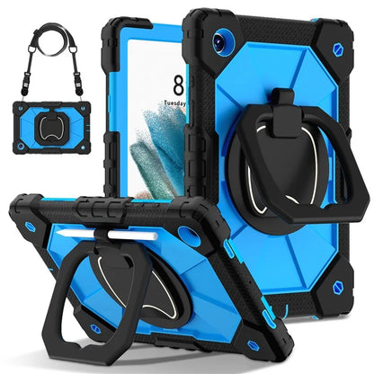 C3 for Samsung Galaxy Tab A8 10.5 (2021) / (2022) Tablet Case Silicone+PC Cover with Shoulder Strap