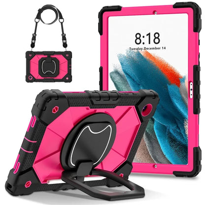 C3 for Samsung Galaxy Tab A8 10.5 (2021) / (2022) Tablet Case Silicone+PC Cover with Shoulder Strap