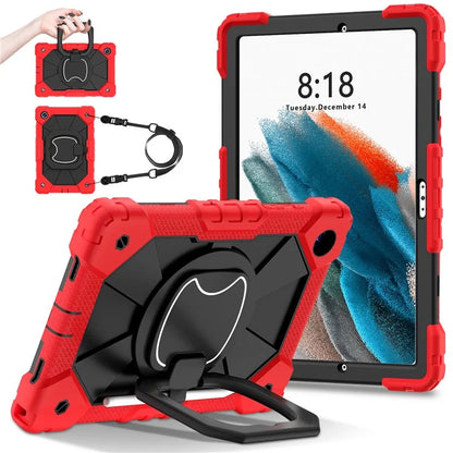 C3 for Samsung Galaxy Tab A8 10.5 (2021) / (2022) Tablet Case Silicone+PC Cover with Shoulder Strap
