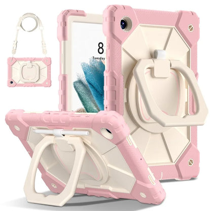 C3 for Samsung Galaxy Tab A8 10.5 (2021) / (2022) Tablet Case Silicone+PC Cover with Shoulder Strap