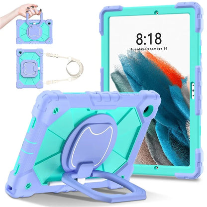 C3 for Samsung Galaxy Tab A8 10.5 (2021) / (2022) Tablet Case Silicone+PC Cover with Shoulder Strap