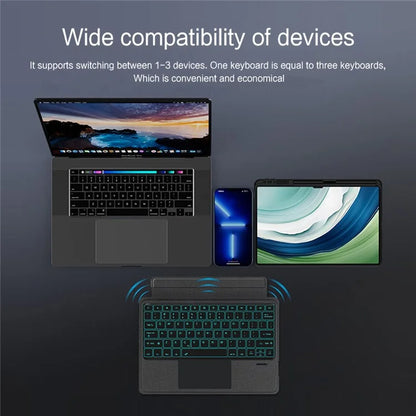 For Huawei MatePad Pro 13.2 Leather Case + Detachable Wireless Bluetooth Keyboard with Backlight