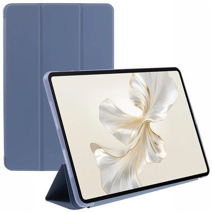 For Honor Pad 9 Case Anti-Scratch PU+Silicone Tri-fold Stand Tablet Cover