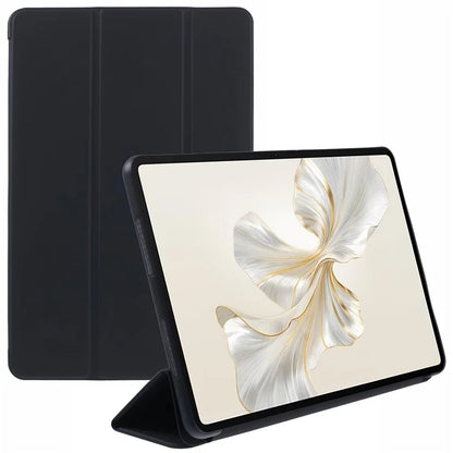 For Honor Pad 9 Case Anti-Scratch PU+Silicone Tri-fold Stand Tablet Cover