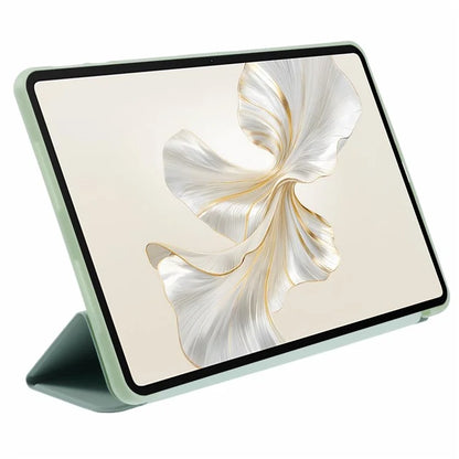 For Honor Pad 9 Case Anti-Scratch PU+Silicone Tri-fold Stand Tablet Cover