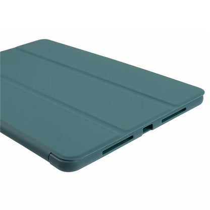 For Honor Pad 9 Case Anti-Scratch PU+Silicone Tri-fold Stand Tablet Coverish Green