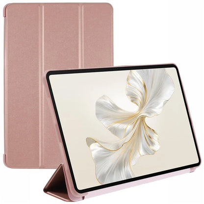 For Honor Pad 9 Case Anti-Scratch PU+Silicone Tri-fold Stand Tablet Cover