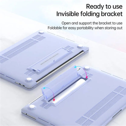 For MacBook Pro 16 inch (2021) / (2023) (A2485 / A2780 / A2991) Case Kickstand Heat Dissipation Laptop Cover