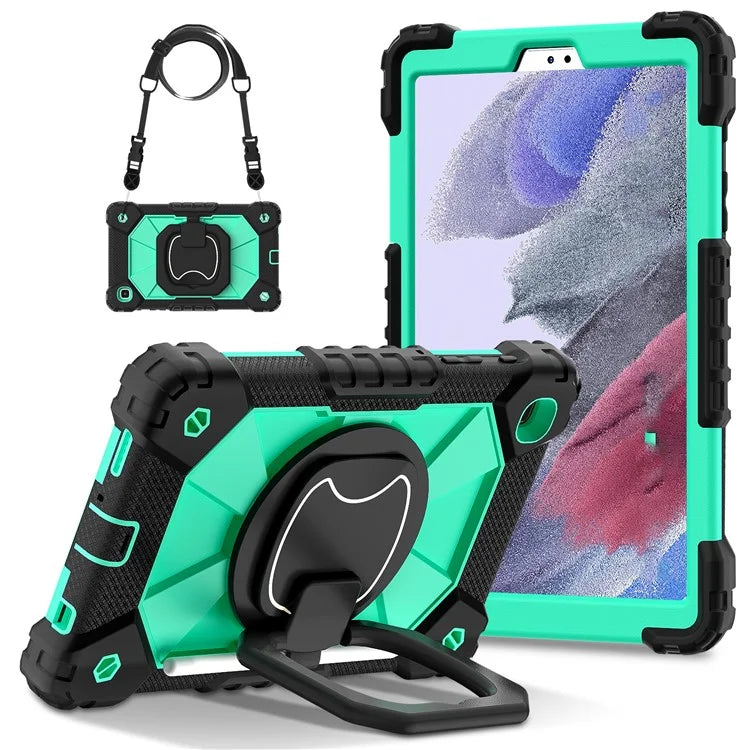 C3 Rugged Case for Samsung Galaxy Tab A7 Lite 8.7-inch T220 / T225 Kickstand Cover with Shoulder Strap