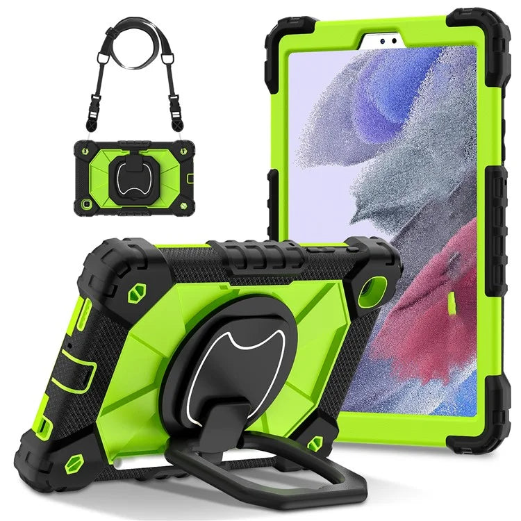 C3 Rugged Case for Samsung Galaxy Tab A7 Lite 8.7-inch T220 / T225 Kickstand Cover with Shoulder Strap