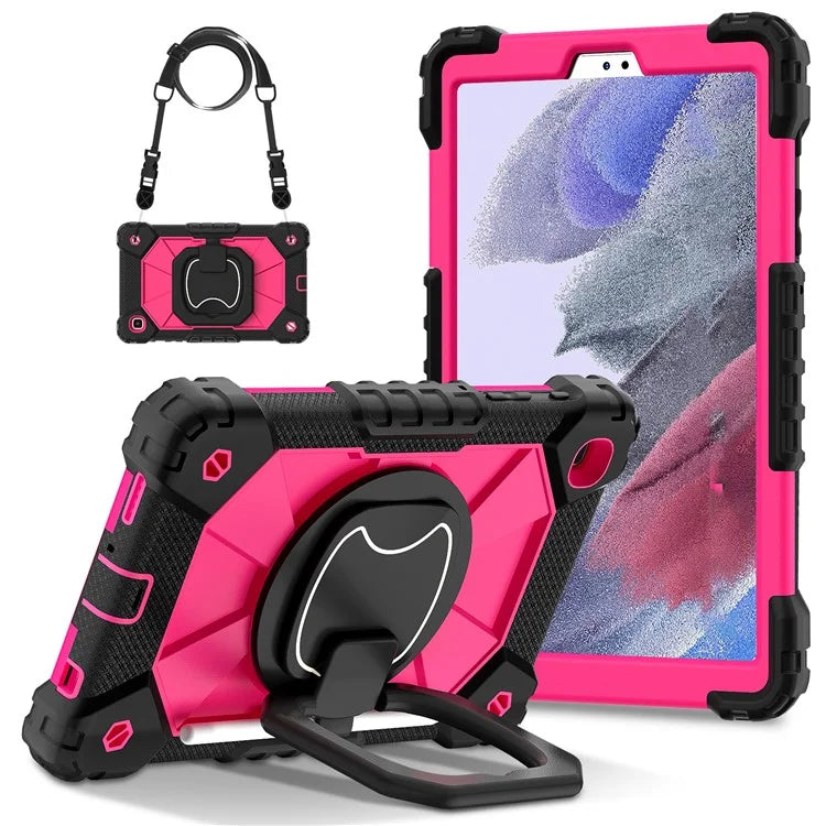 C3 Rugged Case for Samsung Galaxy Tab A7 Lite 8.7-inch T220 / T225 Kickstand Cover with Shoulder Strap