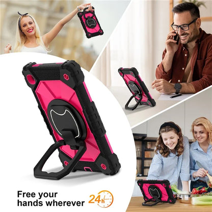 C3 Rugged Case for Samsung Galaxy Tab A7 Lite 8.7-inch T220 / T225 Kickstand Cover with Shoulder Strap