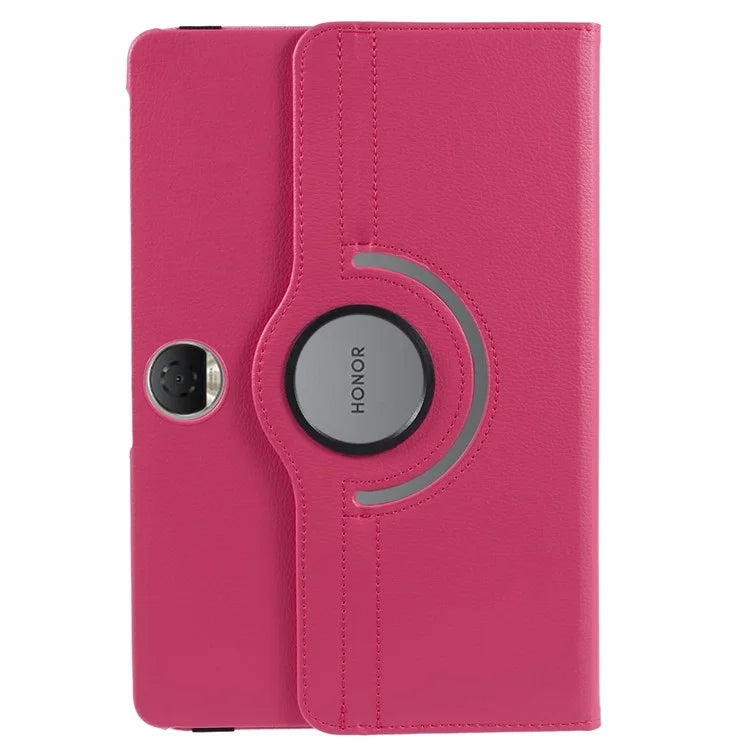 For Honor Pad 9 Case Scratch-resistant PU Leather Tablet Cover with Rotating Stand