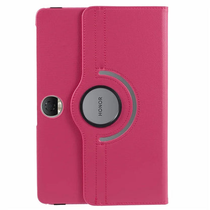 For Honor Pad 9 Case Scratch-resistant PU Leather Tablet Cover with Rotating Stand