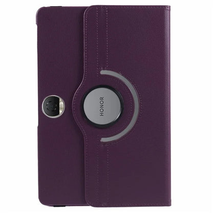 For Honor Pad 9 Case Scratch-resistant PU Leather Tablet Cover with Rotating Stand