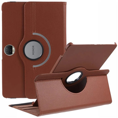 For Honor Pad 9 Case Scratch-resistant PU Leather Tablet Cover with Rotating Stand