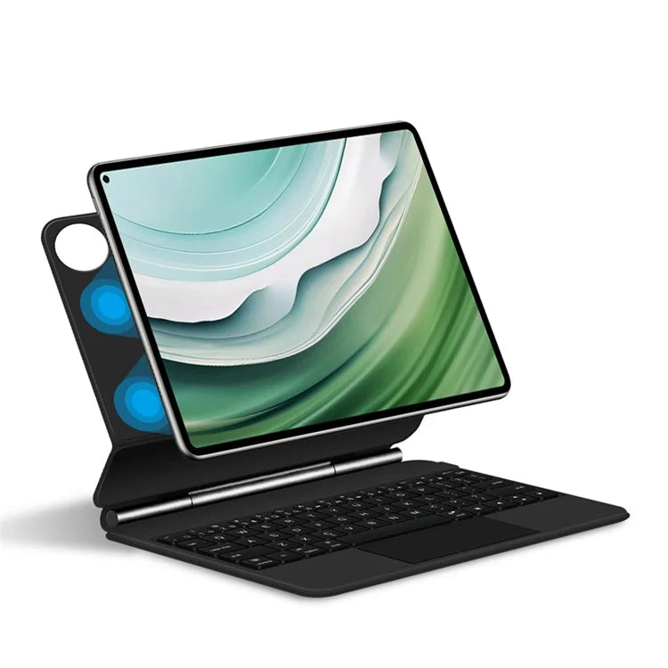 For Huawei MatePad Pro 11 (2024) Leather Tablet Case with Detachable Backlit Bluetooth Keyboard