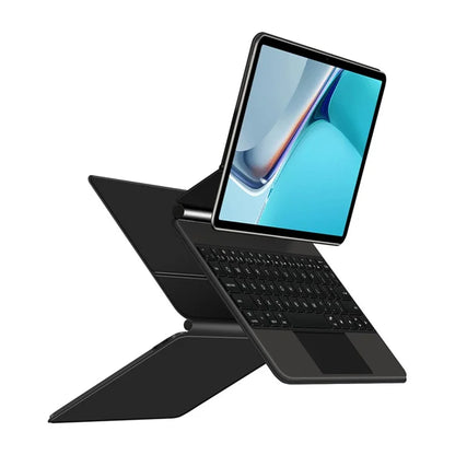 For Huawei MatePad 11 (2021) Leather Case Magnetic Wireless Bluetooth Keyboard with Backlit